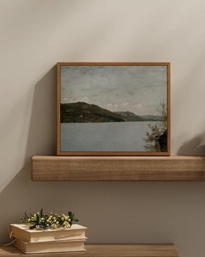 InSimSea Framed Canvas Wall Art Vintage Decor, Home Decor Classical Landscape Paintings Artwork, Vintage Nature Decor, Retro Wall Decoration for Bedroom Living Room Bathroom, 11"x14" - Image 2