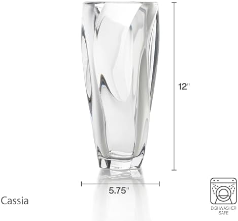 Mikasa Cassia Crystal Glass Vase, 12 Inch - Image 2