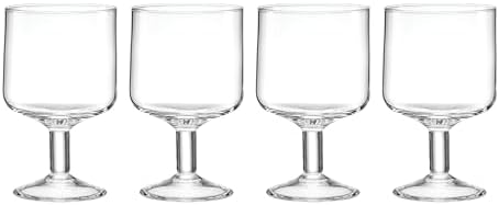 Lenox Tuscany Classics Stackable Wine Glasses, 12oz, Set of 4 by Lenox