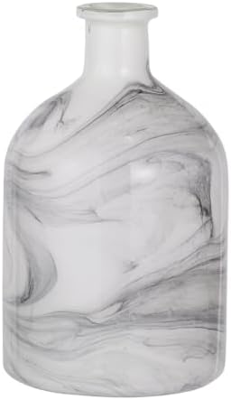 Svirla Vase - Black-and-White Swirl with Multicolor, Glass - Image 2