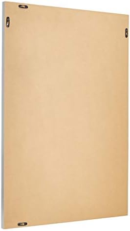 Amazon Basics Rectangular Wall Mount Mirror for Bedroom, Living Room, Entryway, 24" x 36", Peaked Trim, Nickel, Hangs Horizontally or Vertically - Image 2