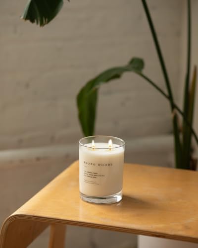 Brooklyn Candle Studio Kyoto Woods 2 Wick Candle – Luxury Scented Candle with Cypress, Hinoki & Santal – Vegan Soy Wax, Hand-Poured in the USA – 70-Hour Burn Time, 13oz - Image 5