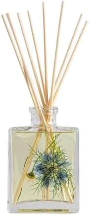 Rosy Rings Sea Salt Mist Accent Diffuser, Single Piece, 4 oz Last 4-6 Months Small Glass Reed with Floral Embedded Flowers Coastal Aroma, Bathroom Bedroom Livingroom Spa Decor Luxury Gift - Image 2