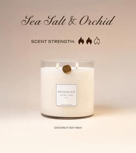 | Huge 10lb Luxury Candle, 150oz, Up to 500 Hours | Sea Salt & Orchid | Sea Salt, Jasmine, Lily | Natural Coconut-Soy Wax | by Big Ass Luxuries | As Seen On Shark Tank - Image 5