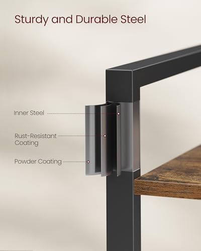 VASAGLE 4-Tier Bookshelf, Bookcase with Shelves, Storage Shelf, Living Room - Image 6