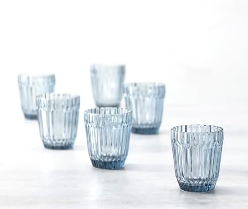Fortessa Archie Glass Drinkware, Double Old Fashioned (Set of 6), 12.5 Ounce, Dusk Gray - Image 2