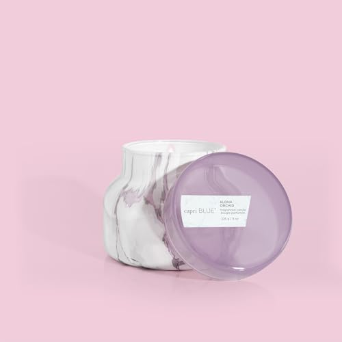 Capri Blue Modern Marble Jar Candles - Luxury Candles for Home Scented - Long Lasting Soy Wax Blend (Aloha Orchid, 8 oz) - Image 2