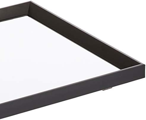 Amazon Basics Rectangular Wall Mount Mirror With Peaked Trim for Bedroom, Living Room, Entryway, Hangs Horizontally or Vertically, 16 x 20 inch, Black - Image 4