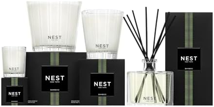 NEST New York Scented Classic Candle, Bamboo - 8.1 oz - Up to 60-Hour Burn Time - Reusable Glass Vessel - Image 6