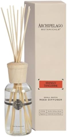 Archipelago Botanicals Mango Tangerine Reed Diffuser, 7.85 fl oz by Archipelago