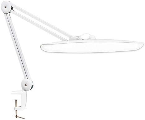 20-Inch LED Desk Lamp with Clamp, 24W 2200LM, White - Image 5