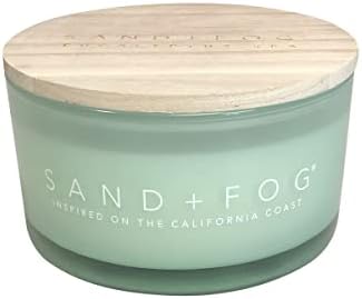 Sand + Fog Scented Candle - Eucalyptus Spa - Additional Scents and Sizes – 100% Cotton Lead-Free Wick - Luxury Air Freshening Jar Candles - Perfect Home Décor for Your Cocktail Table – 23 oz by SandFogHome