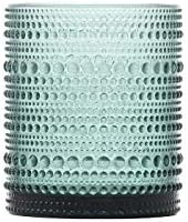 FORTESSA Jupiter Beaded Hobnail Glass Vintage Themed Drinkware Set, 10 Ounce Double Old Fashioned Glass (Set of 6), Dishwasher-Safe, Sage Green - Image 4