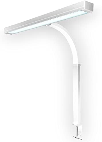 Neatfi 3000 Lumens LED Desk Lamp with Clamp | Dimmable Lamp | 5 Brightness Levels & 5 Light Modes | Memory Function | Adjustable Desk Light for Home Office, Study, Crafting & Work (28 Inches, White) by Neatfi
