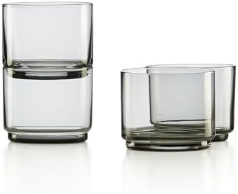 Lenox Tuscany Classics 4Pc Short Glasses, 1.10, Black by Lenox
