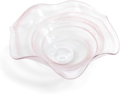 Hand Blown Glass Bowl Decorative Dish Fruit Bowl Home Decor by Unknown