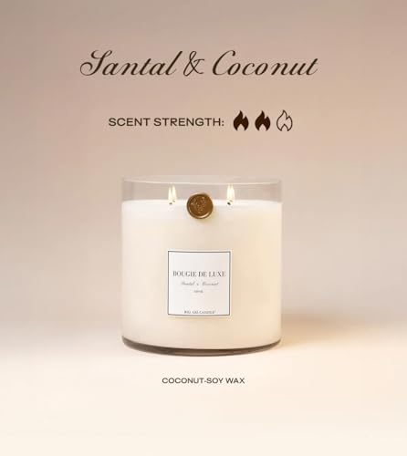 | Huge 10lb Luxury Candle, 150oz, 500 Hours | Santal & Coconut | Coconut, Sandalwood, Cedar, Tonka | Natural Coconut-Soy Wax | by Big Ass Luxuries | As Seen On Shark Tank - Image 5