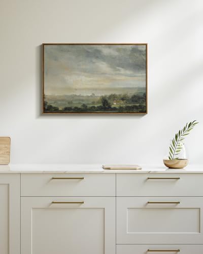 InSimSea Framed Canvas Wall Art, Vintage Decor, Modern Farmhouse, Cottagecore Bedroom Kitchen Bathroom Decor, Large Wall Prints, 20"x30" - Image 2