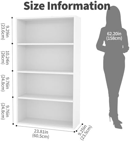 Sweetcrispy Tall Bookshelf, Book Shelf, Storage Organizer - Image 3