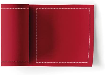 Cotton Cocktail Napkin - 4.3 x 4.3 in - 50 units per roll - Lipstick Red by MYDRAP