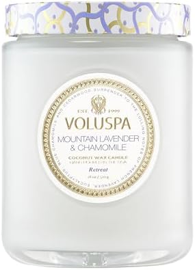 Voluspa Mountain Lavender Chamomile Candle Jar, 18 oz by Voluspa