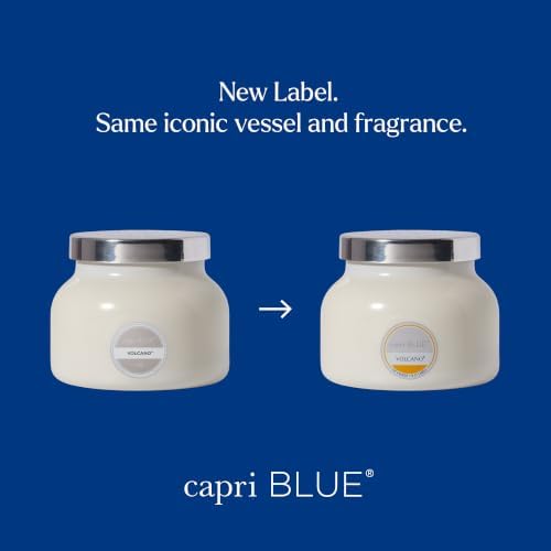 Capri Blue Volcano Scented, Glass Jar Candles for Home with Tropical Fruit & Sugared Citrus, Soy Wax Blend, White Color (19 Oz) - Image 2