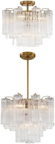 Crystorama Addis 4 Light Aged Brass Chandelier - Image 5