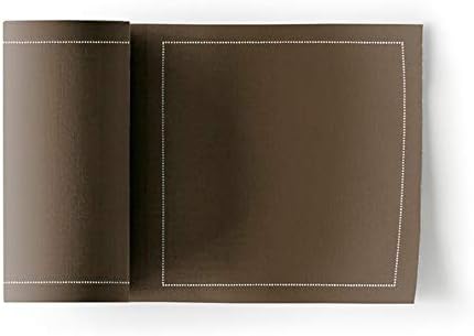 MY DRAP Cocktail Napkins, Single-use Cotton Coaster on a Roll 4.5 x 4.5 in (50 Napkins, Taupe) by MYDRAP