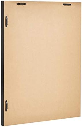 Amazon Basics Rectangular Wall Mount Mirror with Standard Trim for Bedroom, Living Room, Entryway, Hangs Horizontally or Vertically, 16 x 20 inch, Black - Image 2