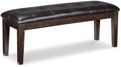 Signature Design by Ashley Haddigan 1-Piece Dining Bench, Faux Leather by Unknown