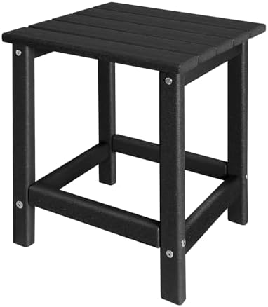 GARDENSTAR Outdoor Side Tables Adirondack, HDPE Small Table for Patio,Outside End Table for Porch, Deck, Pool, Weather Resistant/Easy Maintenance by GARDENSTAR