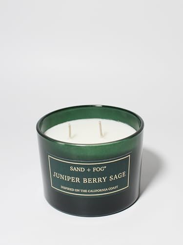 Sand + Fog Scented Candle - Juniper Berry Sage – Additional Scents and Sizes – 100% Cotton Lead-Free Wick - Luxury Air Freshening Jar Candles - Perfect Home Decor – 12oz - Image 3