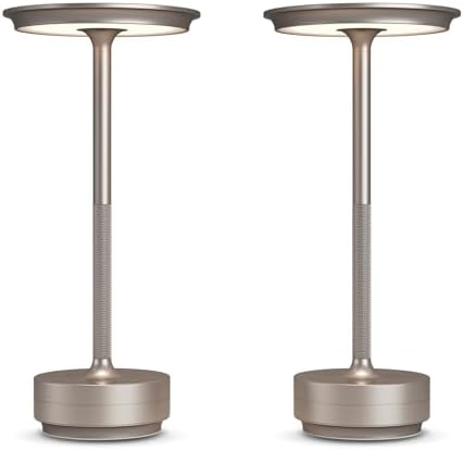 2 Pack Cordless Table Lamps Rechargeable, 5000mAh LED Table Light by FDIDC