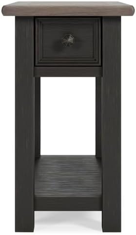 Signature Design by Ashley Narrow Chairside End Table with Charging Station - Image 6
