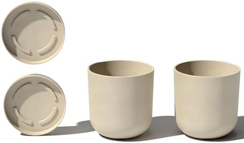 Veradek Mason Series Lima Planter & Drip Tray - Large Round Outdoor Planter by VeradekOutdoor