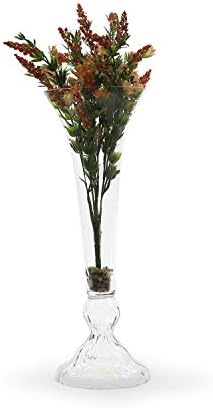 WGV Trumpet Glass Vase, Open Width 8", Height 23.5", Clear Large Floral Planter Centerpiece, Wedding Event Home Decor, 1 Piece (VTV0824) - Image 3