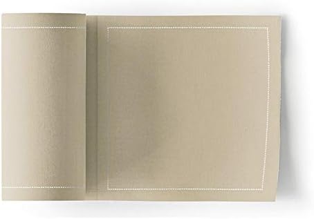 MY DRAP Cocktail Napkins, Reusable Cotton Napkins on a Roll 4.5 x 4.5 IN (100 Napkins, Sand) by MYDRAP