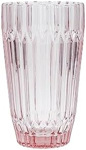 Fortessa Archie Glass Drinkware, Iced Beverage Glass (Set of 6), 14.8 Ounce, Pink by Unknown
