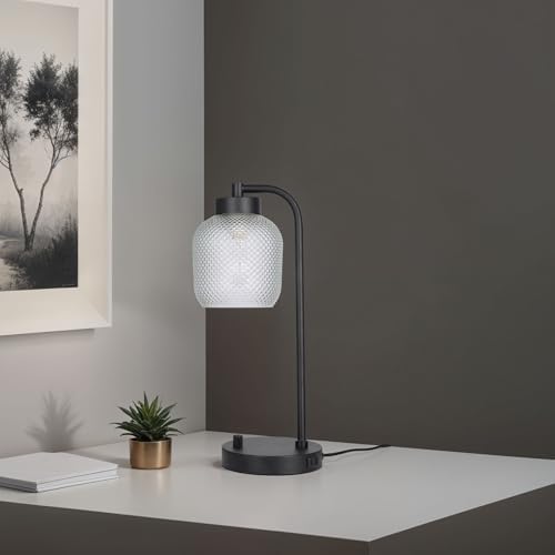 Kenroy Home Prismatic Glass Downbridge Black Desk and Task Lamp with Adjustable Arm and Energy-Efficient Lighting for Home Offices, Workspaces, and Study Areas - Image 6