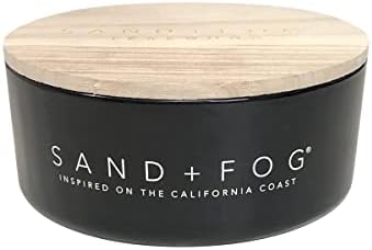 Sand + Fog Scented Candle - Teakwood - Additional Scents and Sizes – 100% Cotton Lead-Free Wick - Luxury Air Freshening Jar Candles - Perfect Home Décor for Your Cocktail Table – 34 oz by SandFogHome