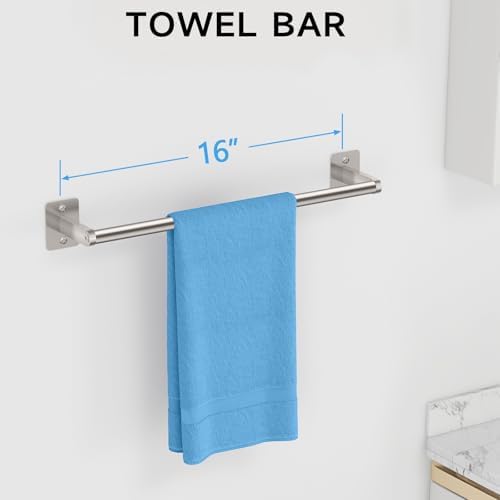 KLJKPA Brushed Nickel Bathroom Accessories Set, 4 PCS Bathroom Hardware Set - Image 2