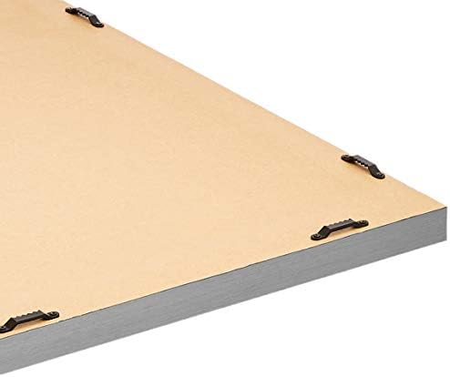 Amazon Basics Rectangular Wall Mount Mirror 16" x 20" - Standard Trim, Nickel, 20" L x 16" W (Pack of 3) - Image 4