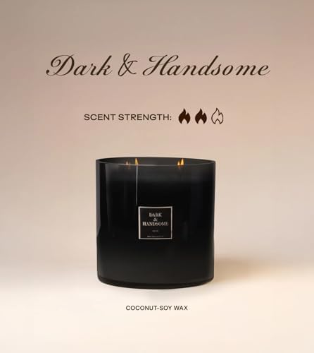 | Huge 10lb Luxury Candle, 150oz, 500 Hours | Dark & Handsome | Bergamot, Amber, Leather | Natural Coconut-Soy Wax | by Big Ass Luxuries | As Seen On Shark Tank - Image 5