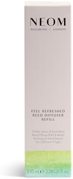 NEOM Feel Refreshed Reed Diffuser Refill, 100ml I Sicilian Lemon and Fresh Basil I 100% Natural fragrances for 12 Weeks I Pure Essential Oils I Energising - Image 6
