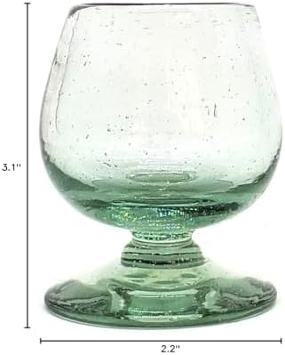 Clear 2.5 oz Tequila Sippers (set of 6), Recycled Glass, Lead-free, Toxin-Free (2.5 oz Sipper) - Image 5