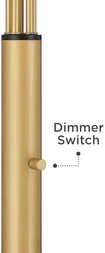 Infini 78" Tall 5-Light Marble Brushed Brass Modern Arc Floor Lamp - Image 6