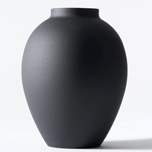 Black Vase for Home Decor - Tall Ella Flower Vase for Centerpieces by RyddeligHome-AestheticHomeDecor