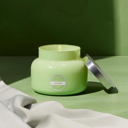 Capri Blue Volcano Scented Candles - Luxury Candles for Home Scented with Tropical Fruit & Sugared Citrus - Long Lasting Soy Wax Blend - Signature Glass Jar (Iced Matcha Green, 19 oz) (Pack of 2) - Image 2