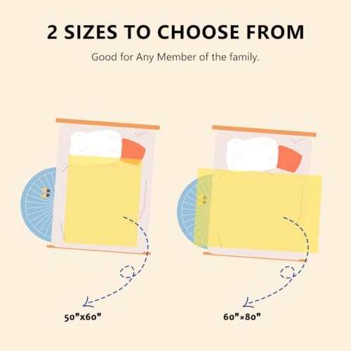 L'AGRATY Chunky Knit Throw Blanket for Couch, 60 x 80 Inches, Egg Yellow - Image 4