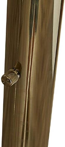 84" Arc Tree Floor Lamp - Featrue 4 Bell Hanging Faux Crystal Ornaments Shades with U Shape Base - Great for Living Rooms, Bedrooms, or Arching Over Couches (Gold) - Image 2